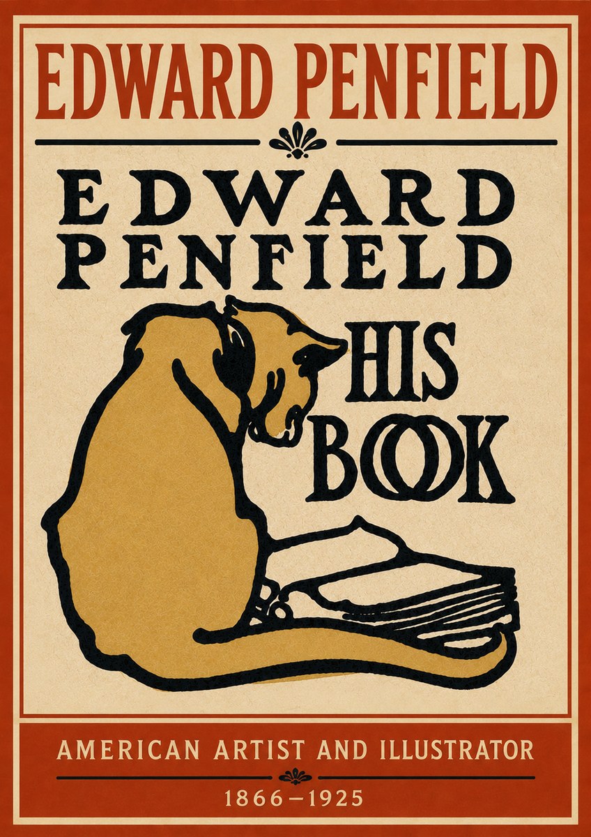 Edward Penfield His Book No4 - Póster