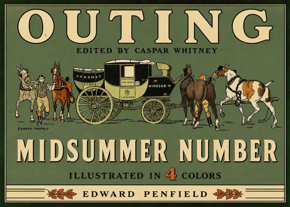 Edward Penfield Outing - Midsummer Number No3 - Póster
