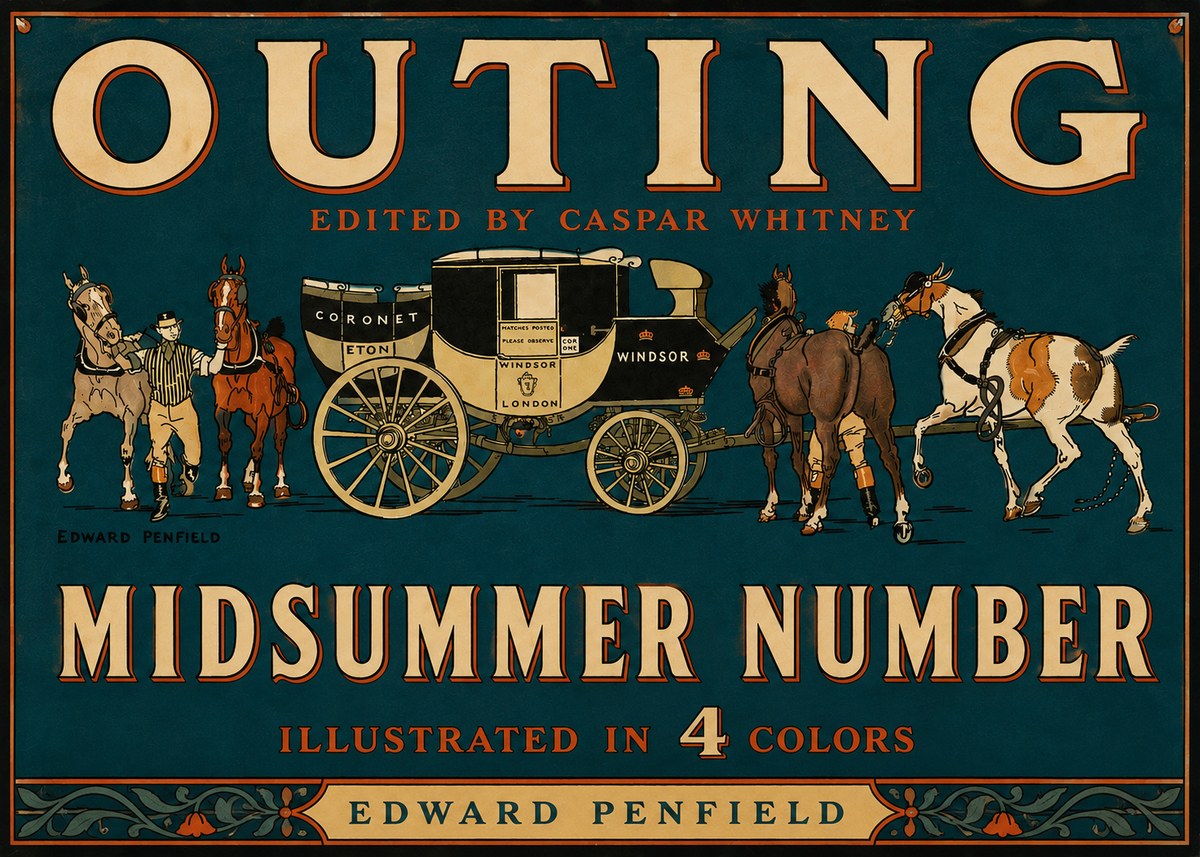 Edward Penfield Outing - Midsummer Number No4 - Póster