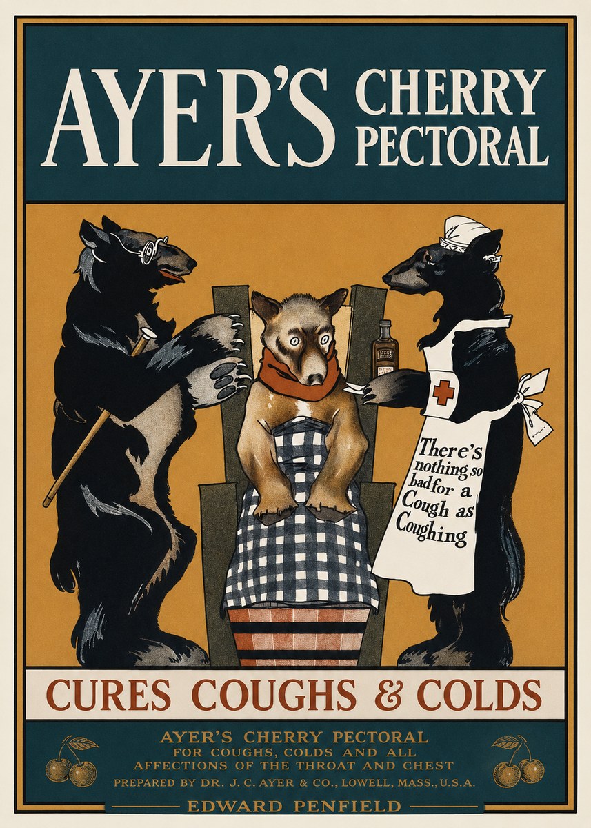 Edward Penfield Ayer's Cherry Pectoral No1 - Póster