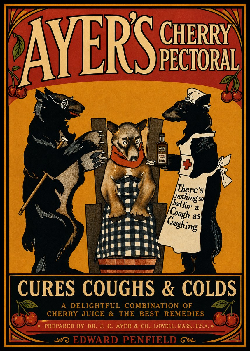 Edward Penfield Ayer's Cherry Pectoral No6 - Póster