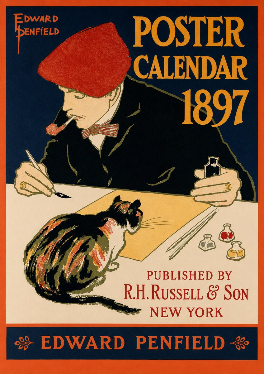 Edward Penfield Poster Calendar 1897 No2 - Póster