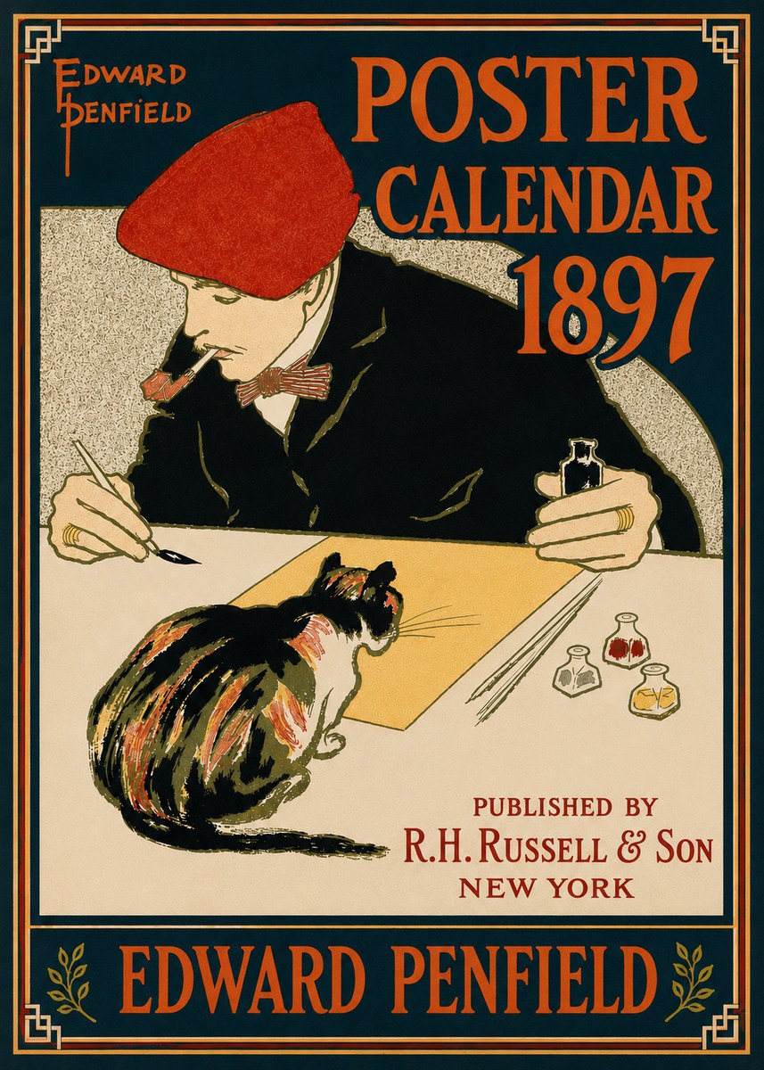 Edward Penfield Poster Calendar 1897 No4 - Póster
