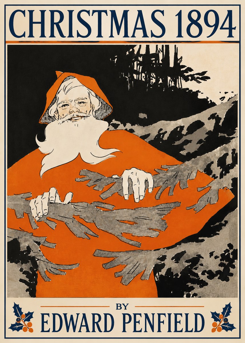 Edward Penfield Christmas 1894 No4 - Póster