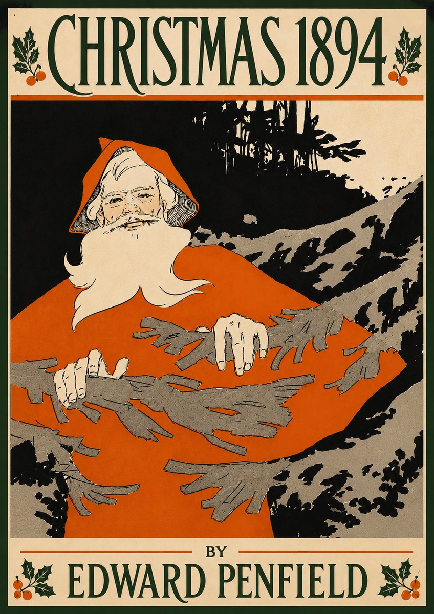 Edward Penfield Christmas 1894 No6 - Póster