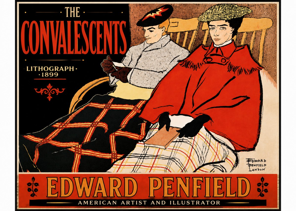 Edward Penfield The Convalescents No5 - Póster