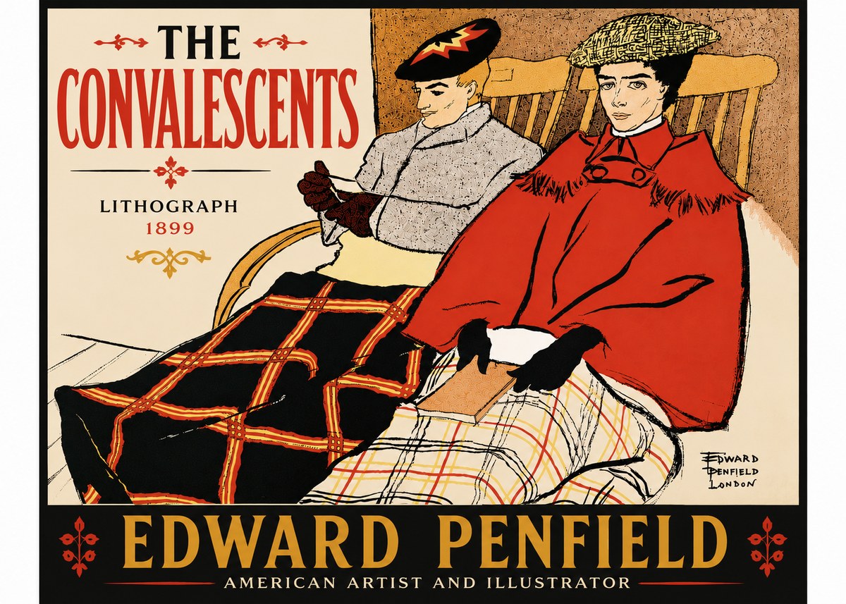 Edward Penfield The Convalescents No6 - Póster