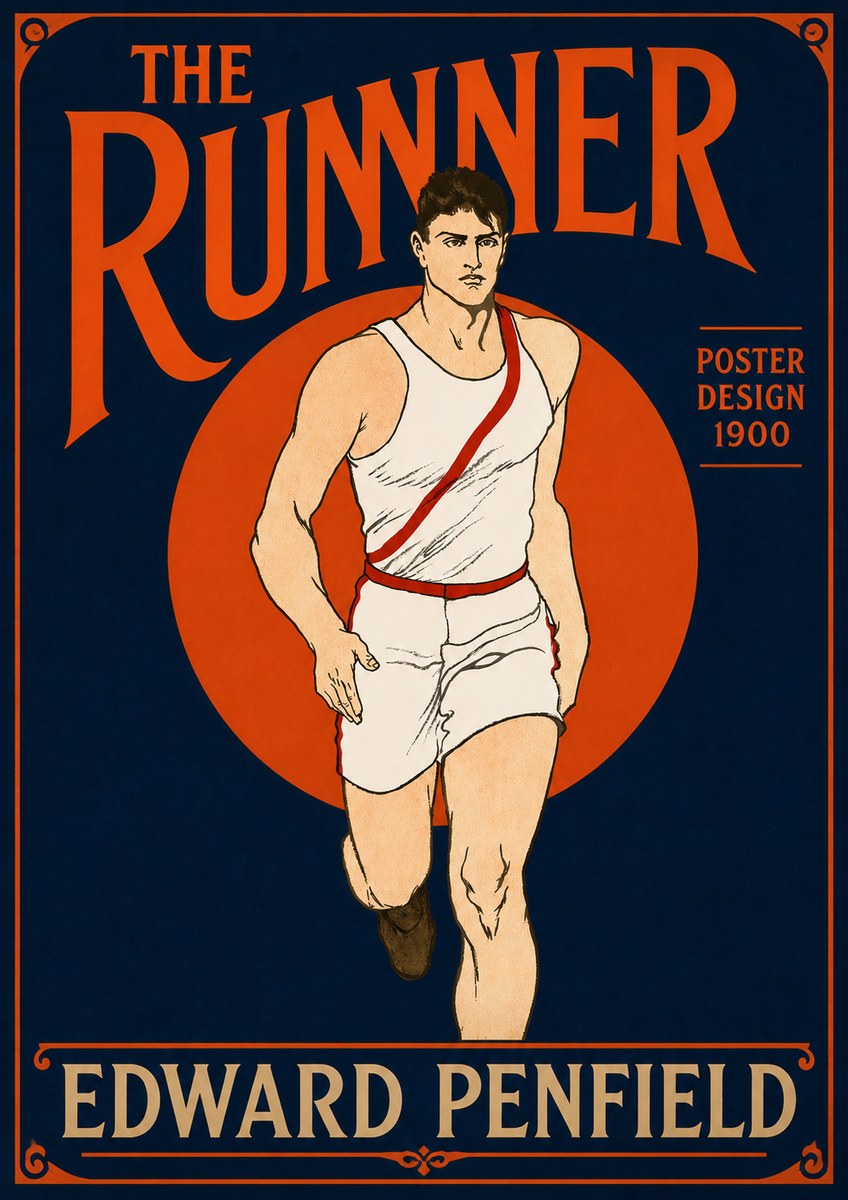 Edward Penfield The Runner No4 - Póster