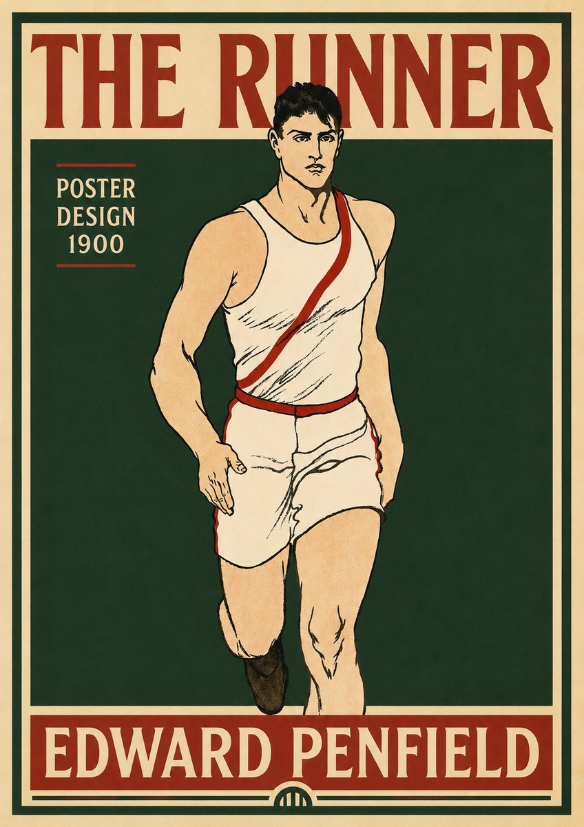 Edward Penfield The Runner No5 - Póster