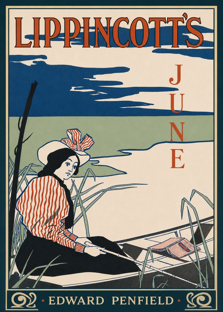 Edward Penfield Lippincott's June No2 - Póster