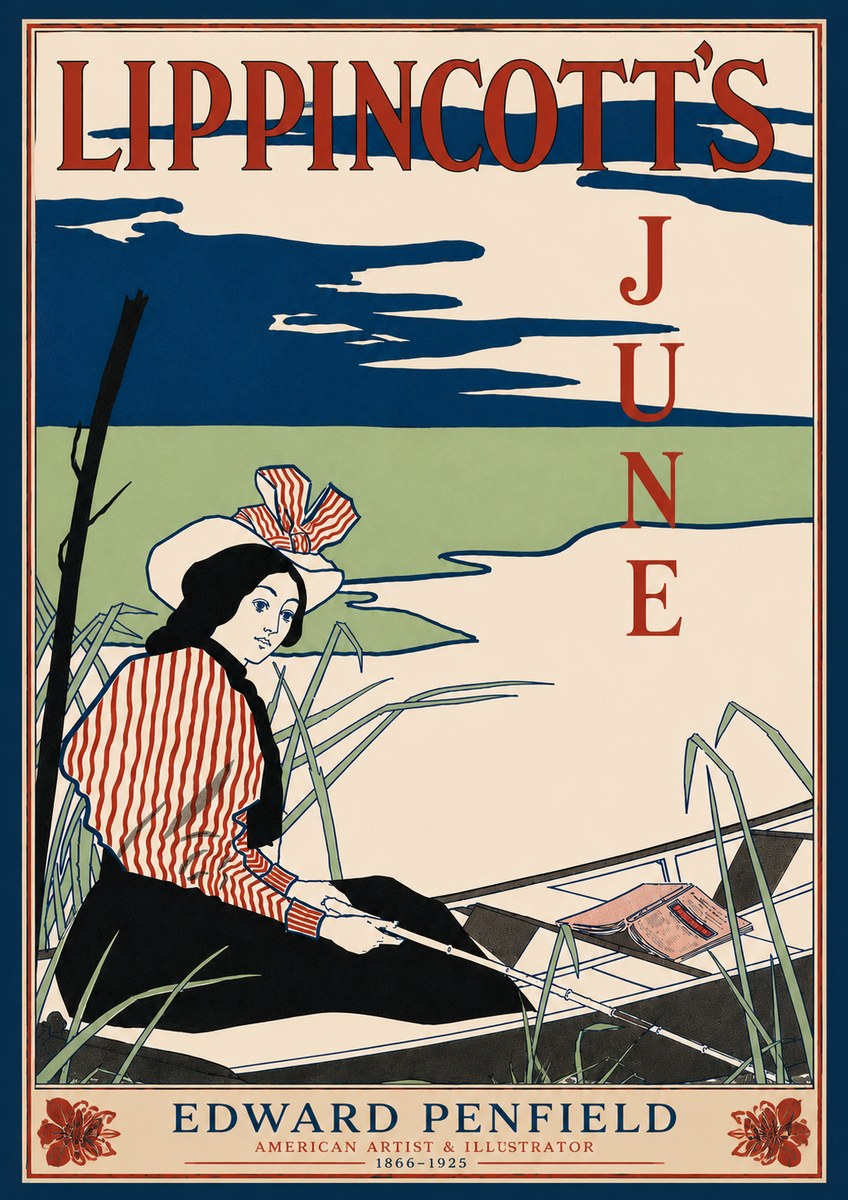 Edward Penfield Lippincott's June No6 - Póster