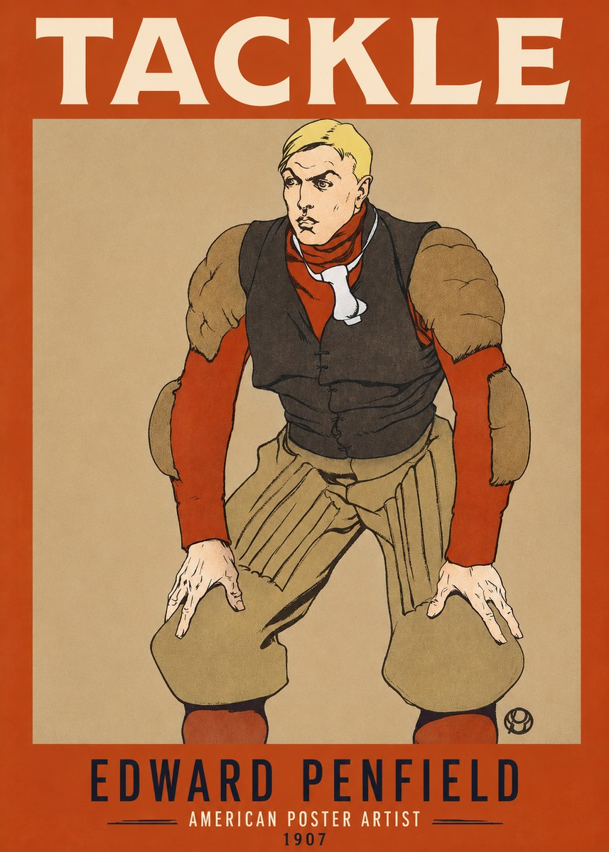 Edward Penfield Tackle No2 - Póster