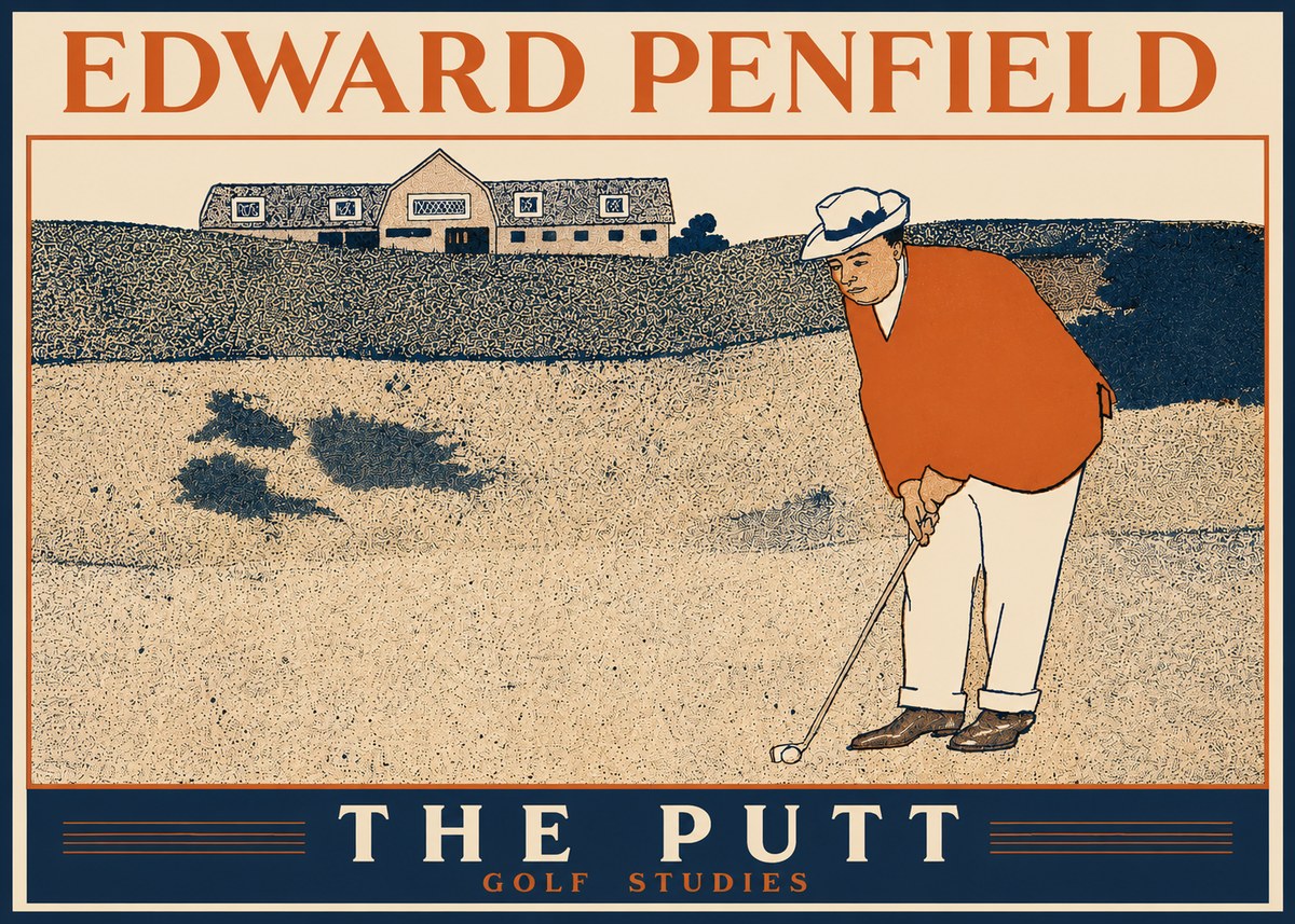 Edward Penfield The Putt No3 - Póster