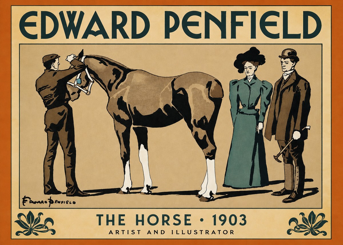 Edward Penfield The Horse No2 - Póster