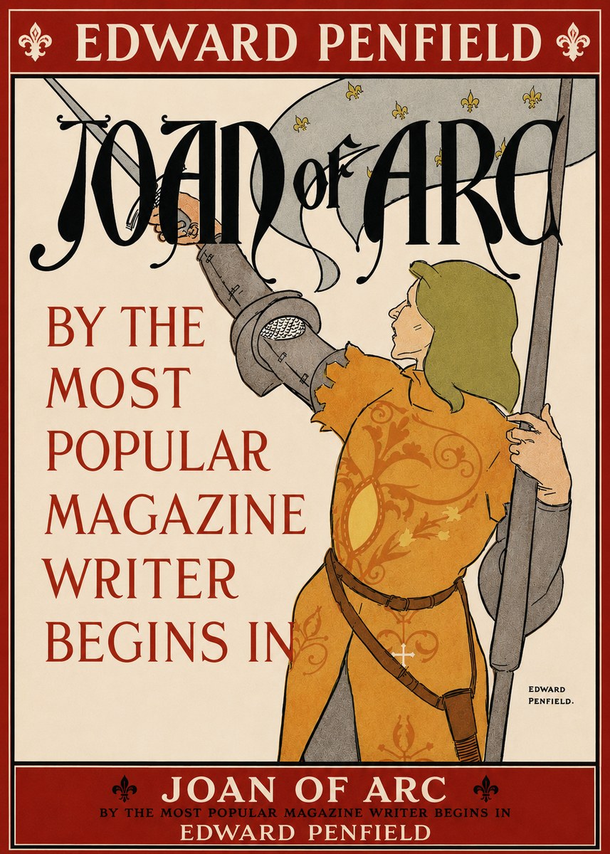 Edward Penfield Joan of Arc No4 - Póster