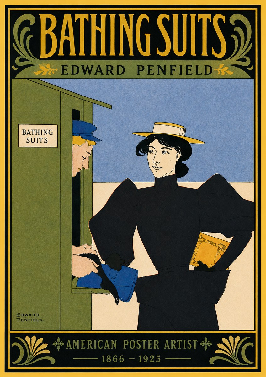 Edward Penfield Bathing Suits No5 - Póster