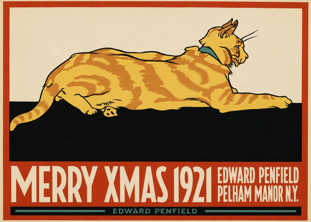 Edward Penfield Merry Xmas 1921 No2 - Póster