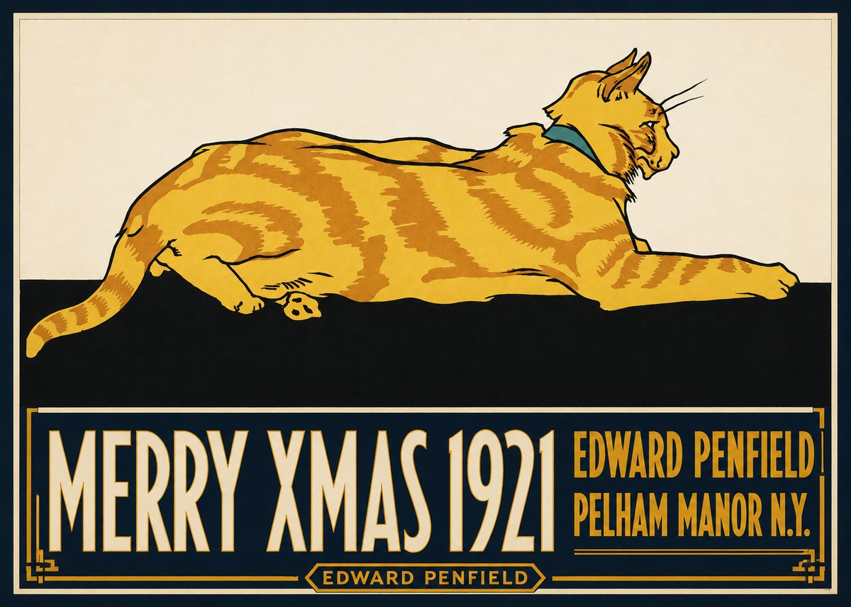 Edward Penfield Merry Xmas 1921 No4 - Póster