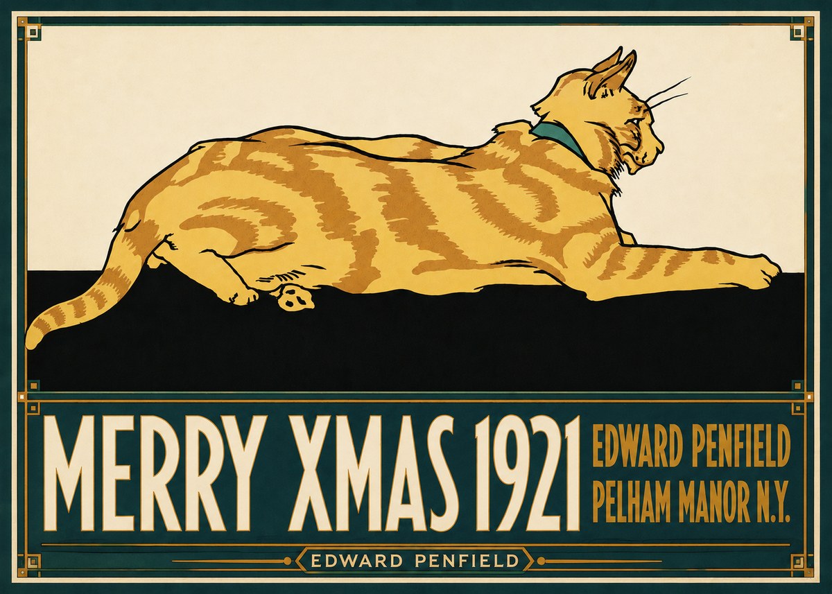 Edward Penfield Merry Xmas 1921 No6 - Póster