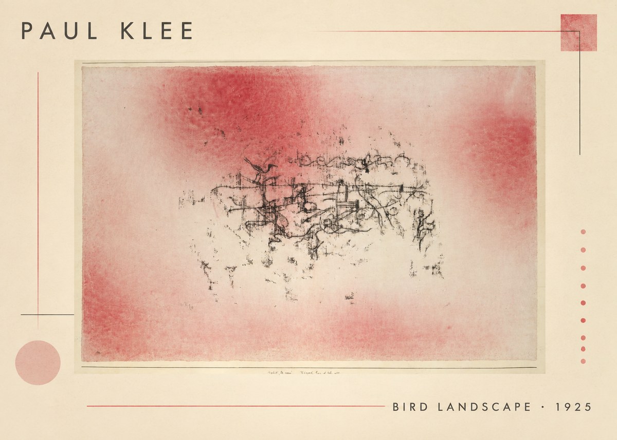 Paul Klee Bird Landscape No1 - Póster