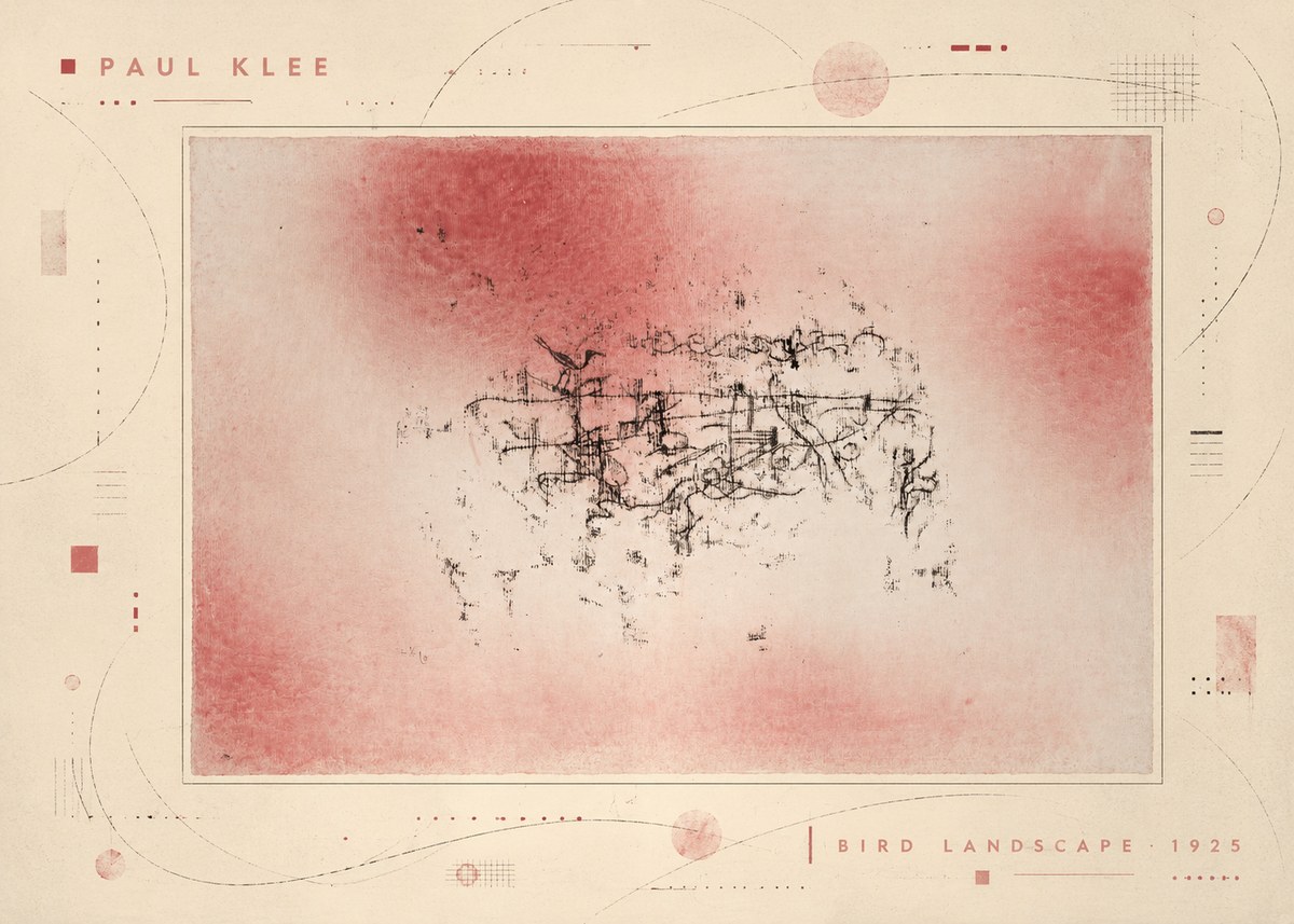 Paul Klee Bird Landscape No5 - Póster