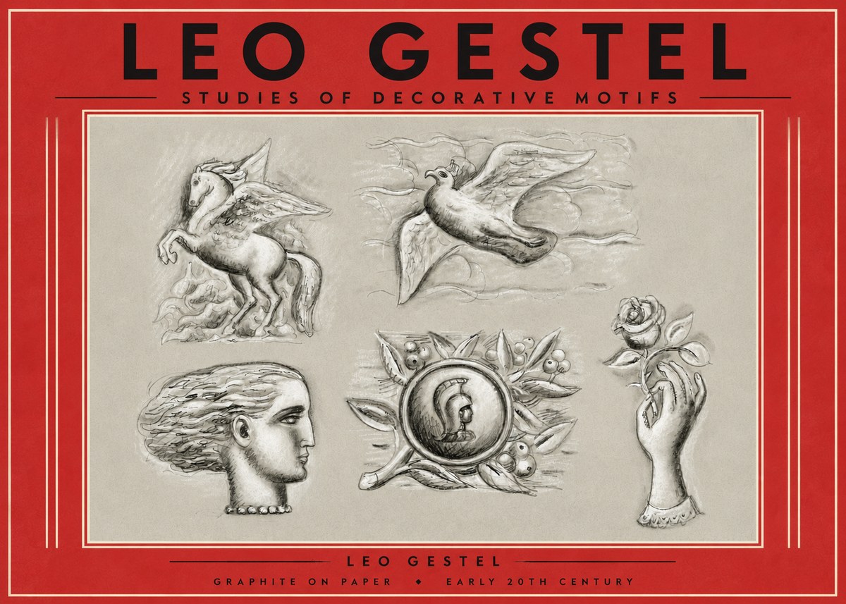 Leo Gestel Studies of Decorative Motifs No4 - Póster