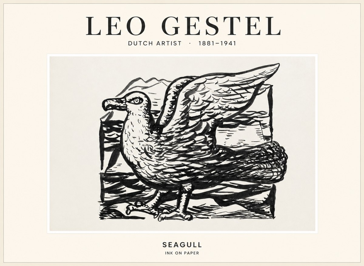 Leo Gestel Seagull No1 - Póster