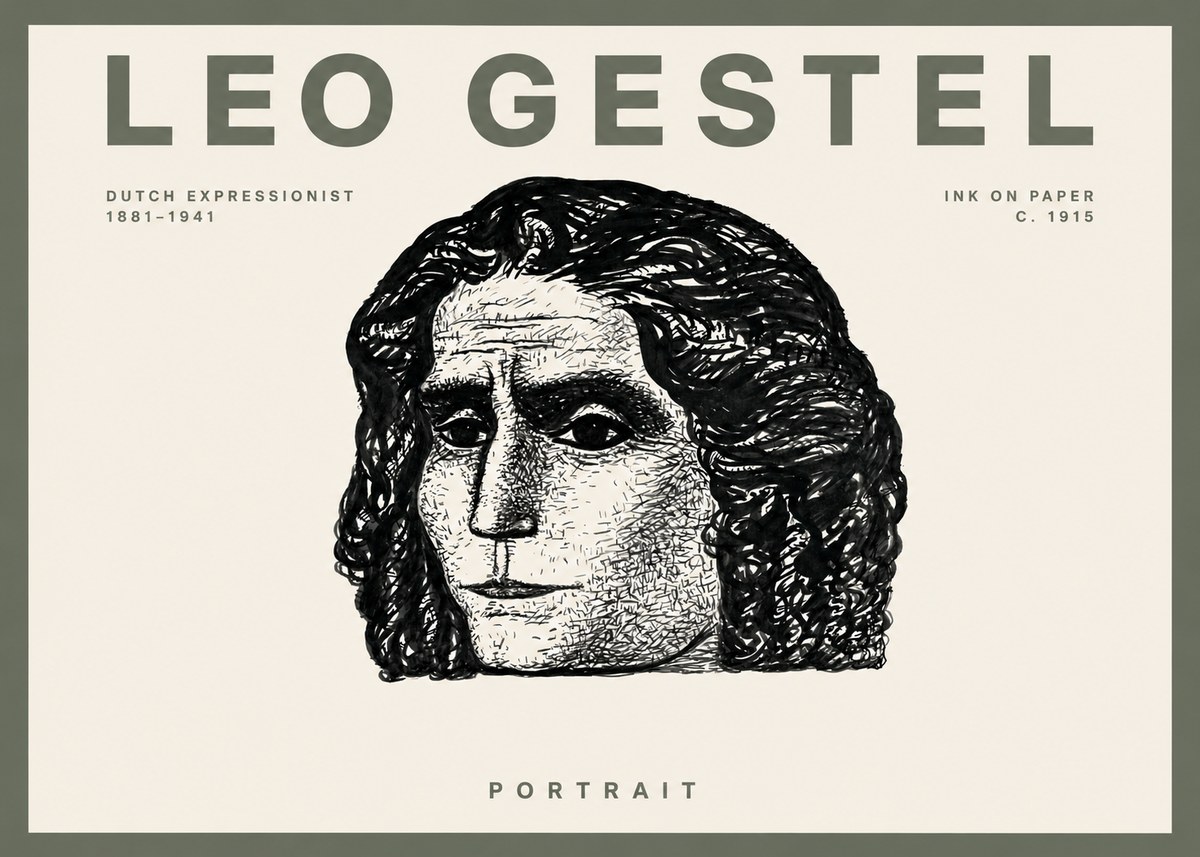 Leo Gestel Portrait No2 - Póster