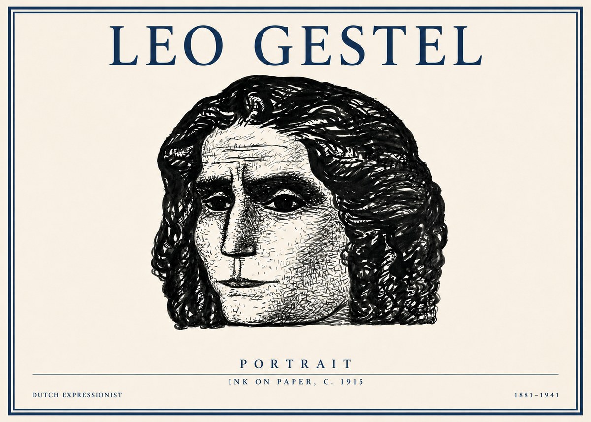 Leo Gestel Portrait No3 - Póster