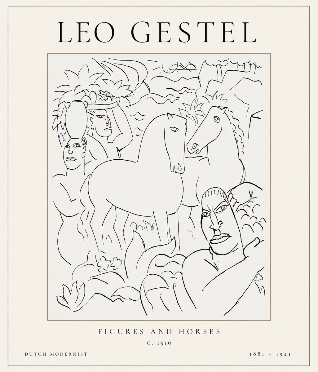 Leo Gestel The Equestrian Companions No2 - Póster