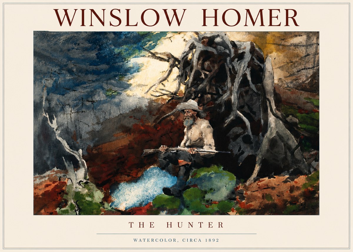 Winslow Homer The Hunter No3 - Póster