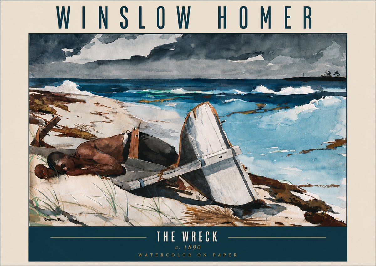 Winslow Homer The Wreck No5 - Póster