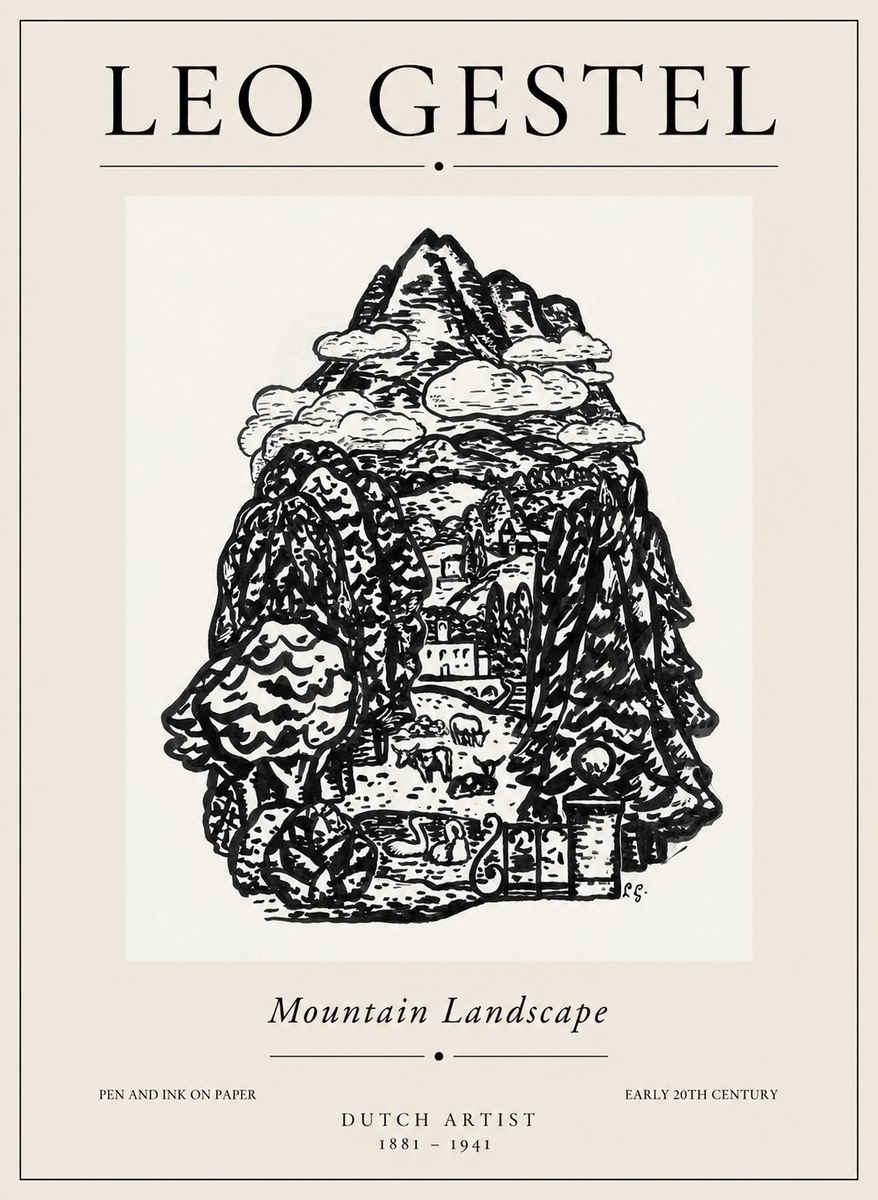 Leo Gestel Mountain Landscape No1 - Póster