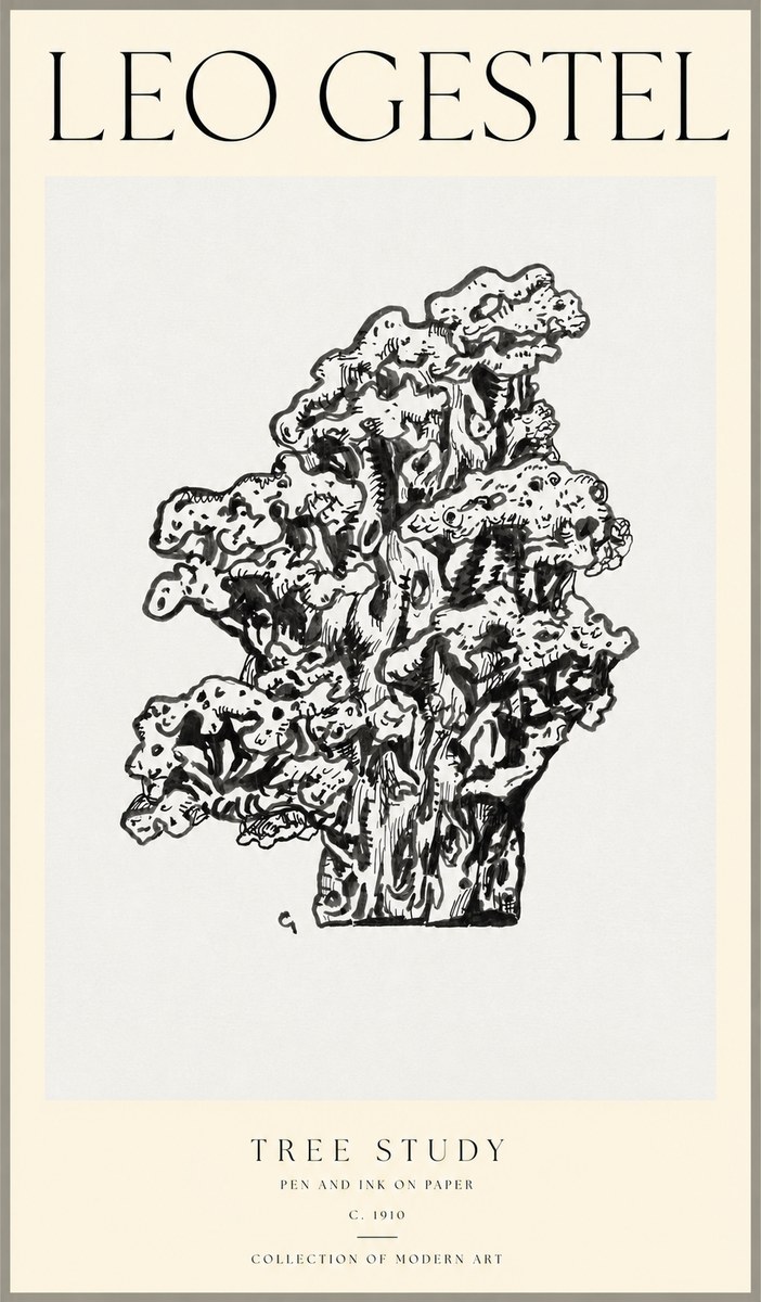Leo Gestel Tree Study No1 - Póster