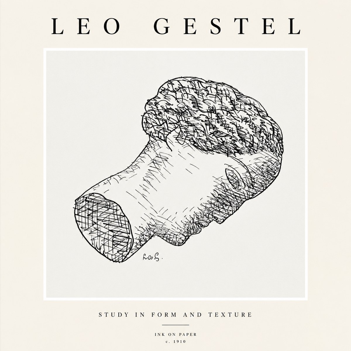 Leo Gestel Study in Form and Texture No1 - Póster