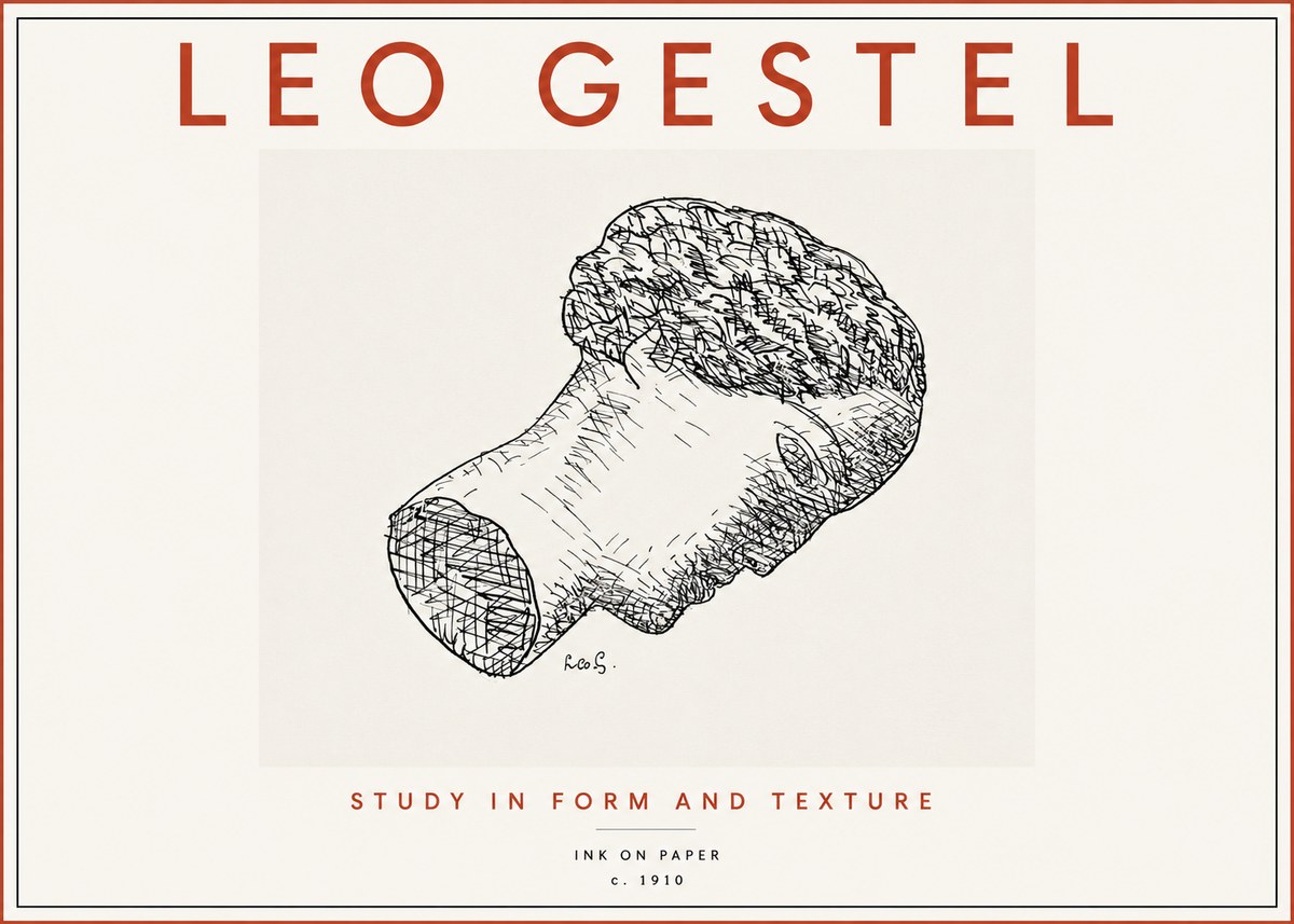 Leo Gestel Study in Form and Texture No3 - Póster