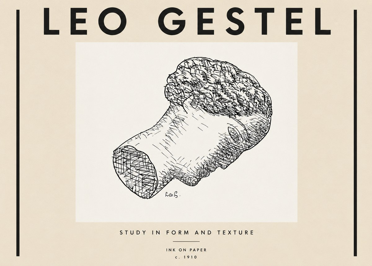 Leo Gestel Study in Form and Texture No4 - Póster