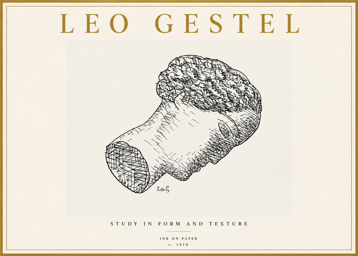 Leo Gestel Study in Form and Texture No5 - Póster