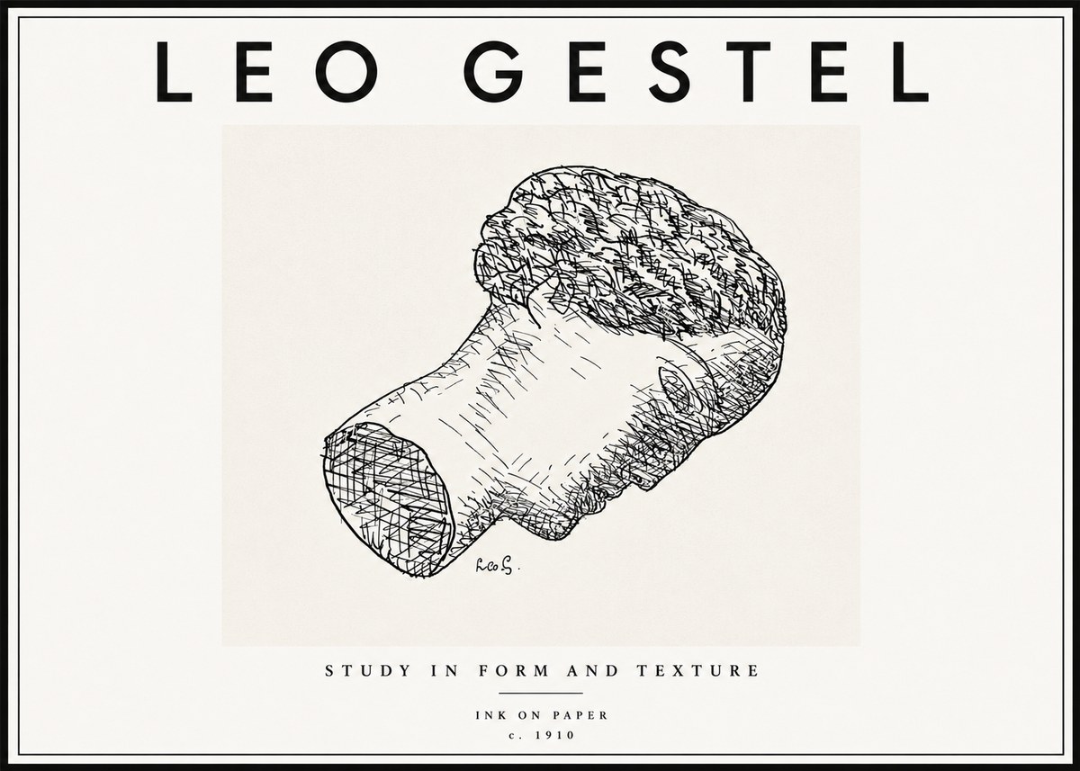 Leo Gestel Study in Form and Texture No6 - Póster