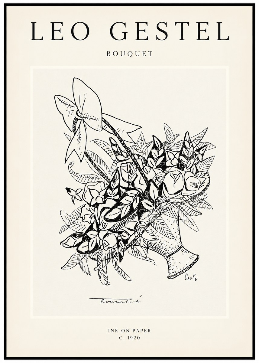 Leo Gestel Bouquet No1 - Póster