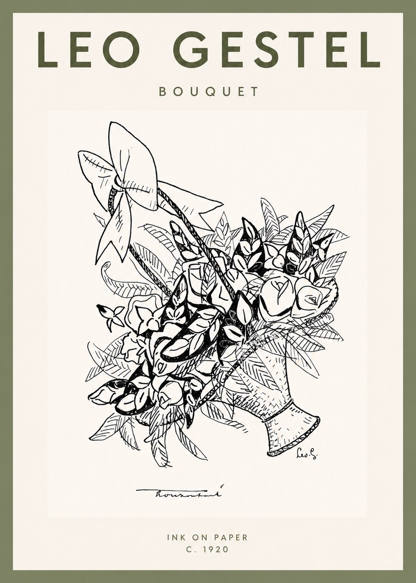 Leo Gestel Bouquet No2 - Póster
