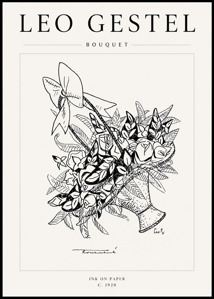 Leo Gestel Bouquet No4 - Póster