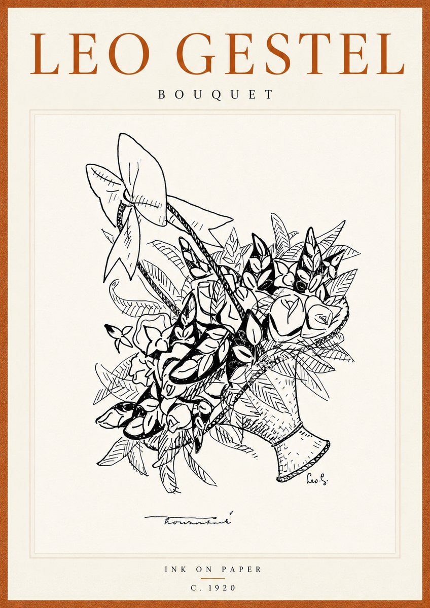 Leo Gestel Bouquet No6 - Póster