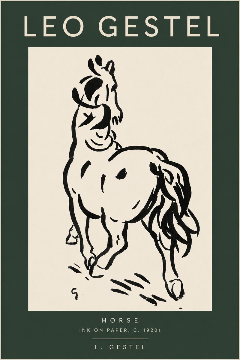 Leo Gestel Horse No2 - Póster