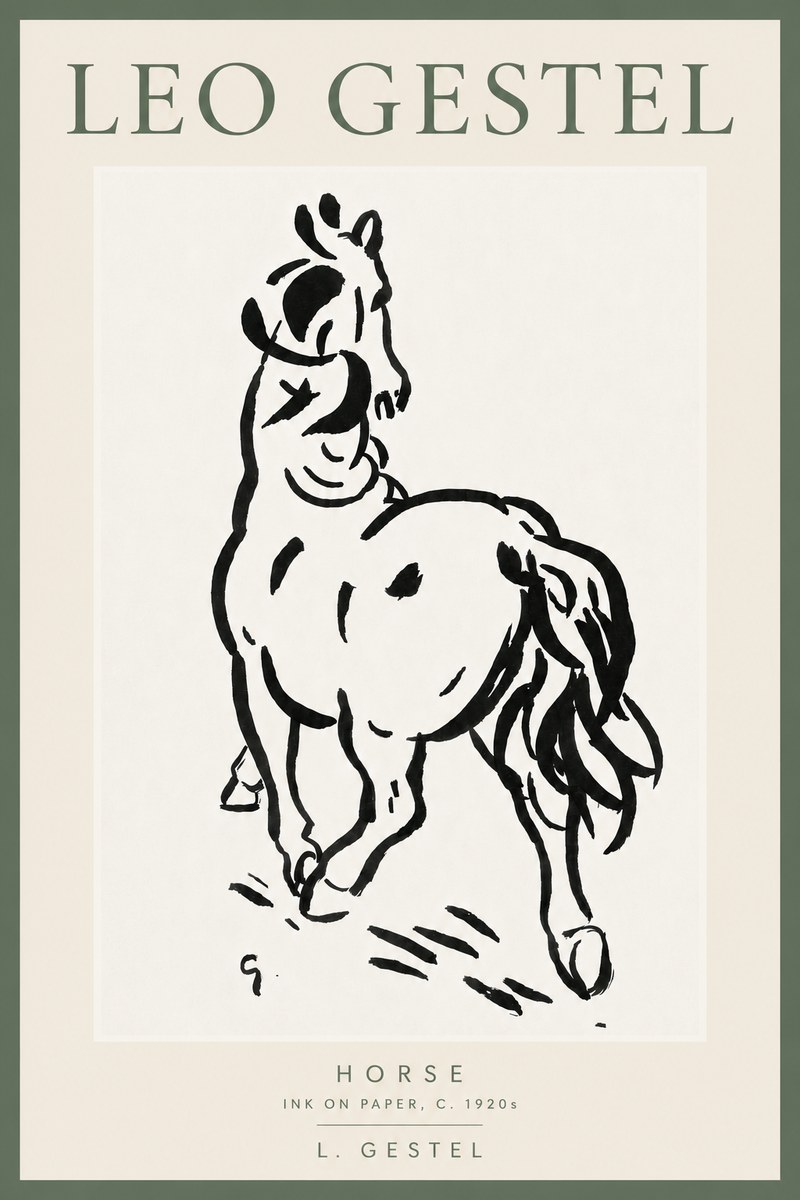 Leo Gestel Horse No6 - Póster