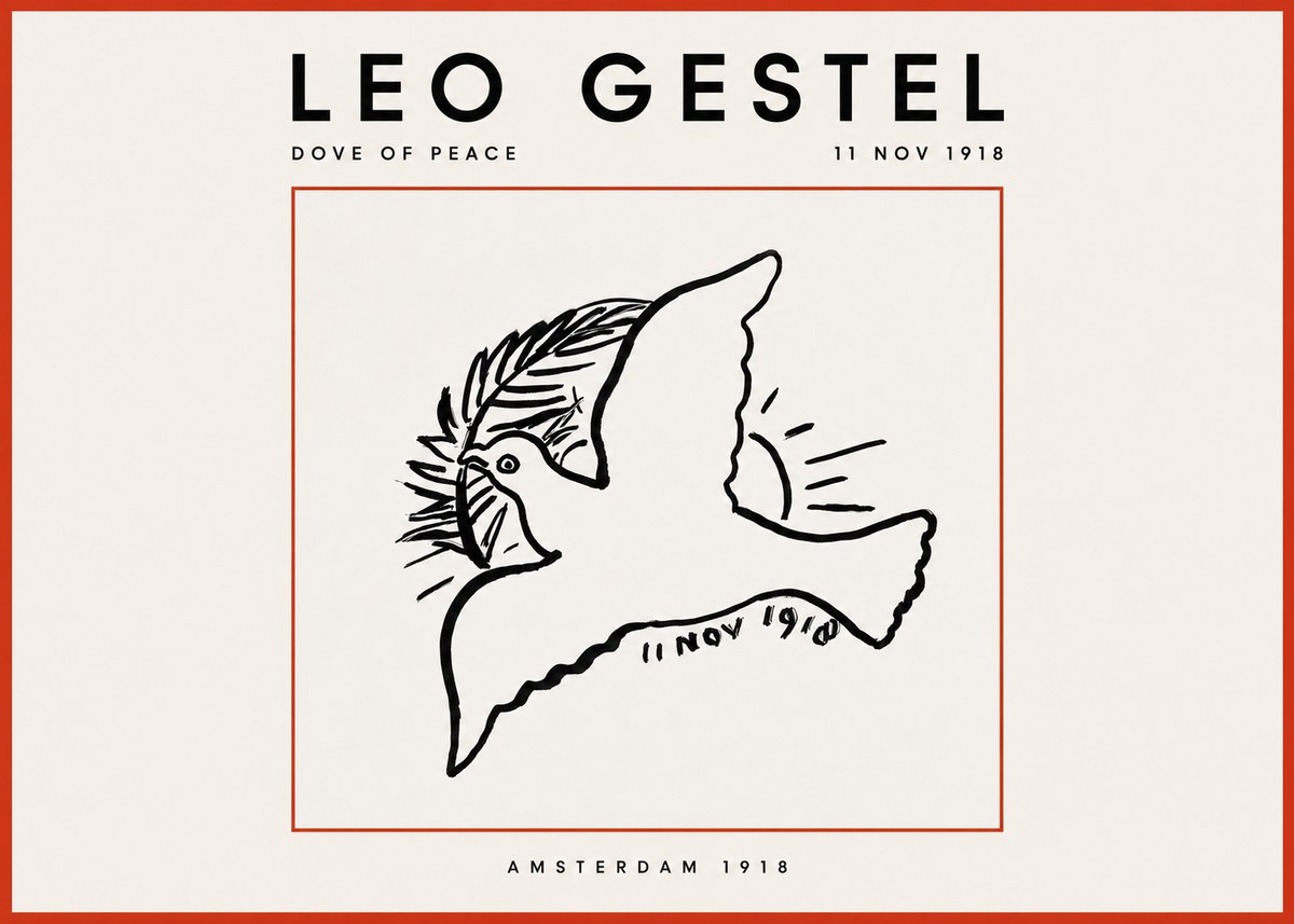 Leo Gestel Dove of Peace No2 - Póster