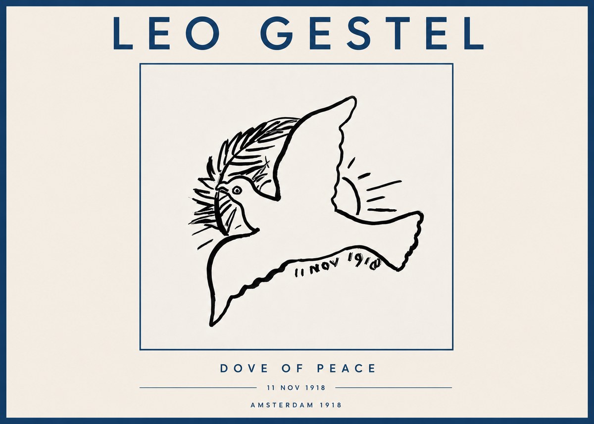 Leo Gestel Dove of Peace No4 - Póster