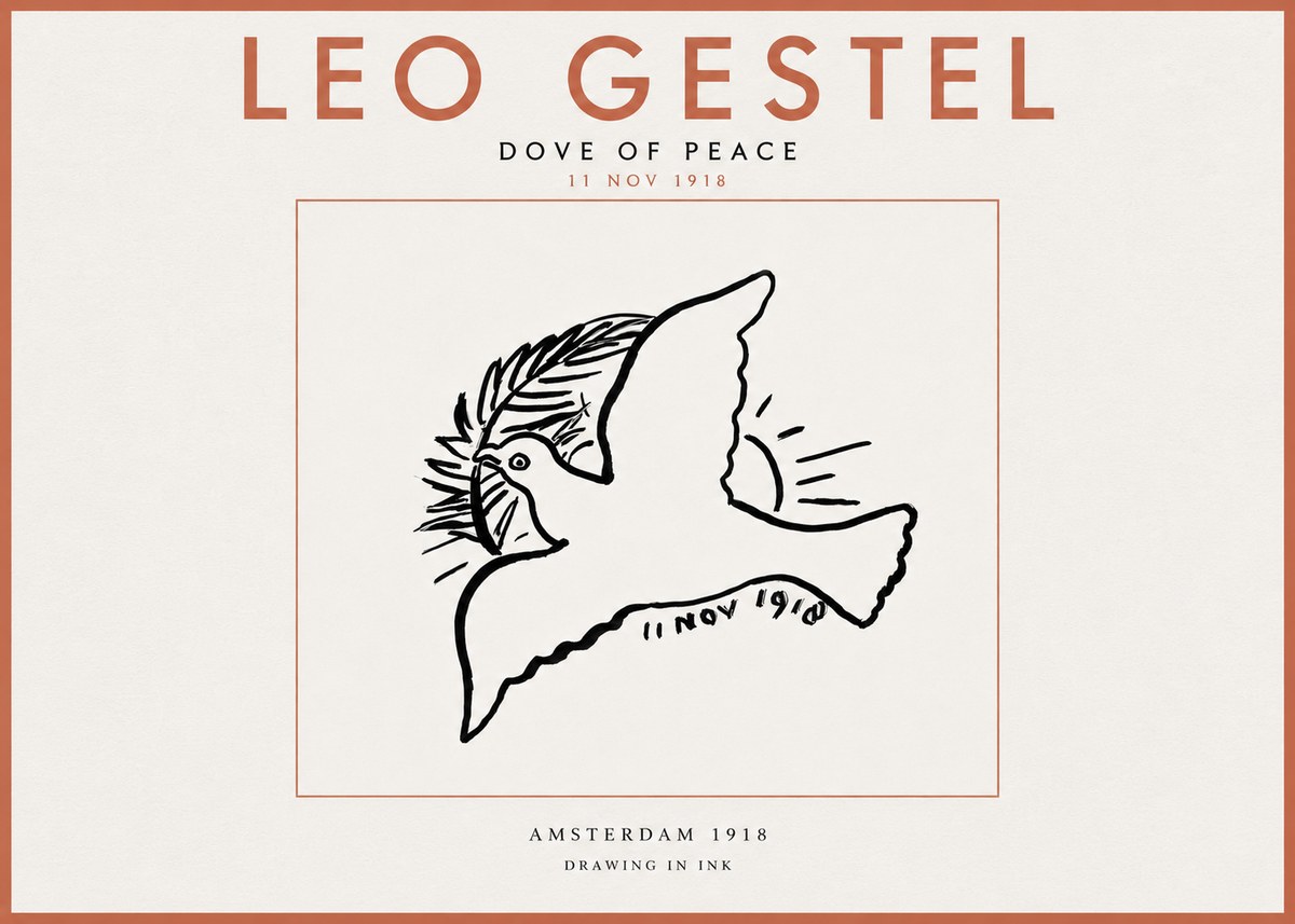 Leo Gestel Dove of Peace No5 - Póster