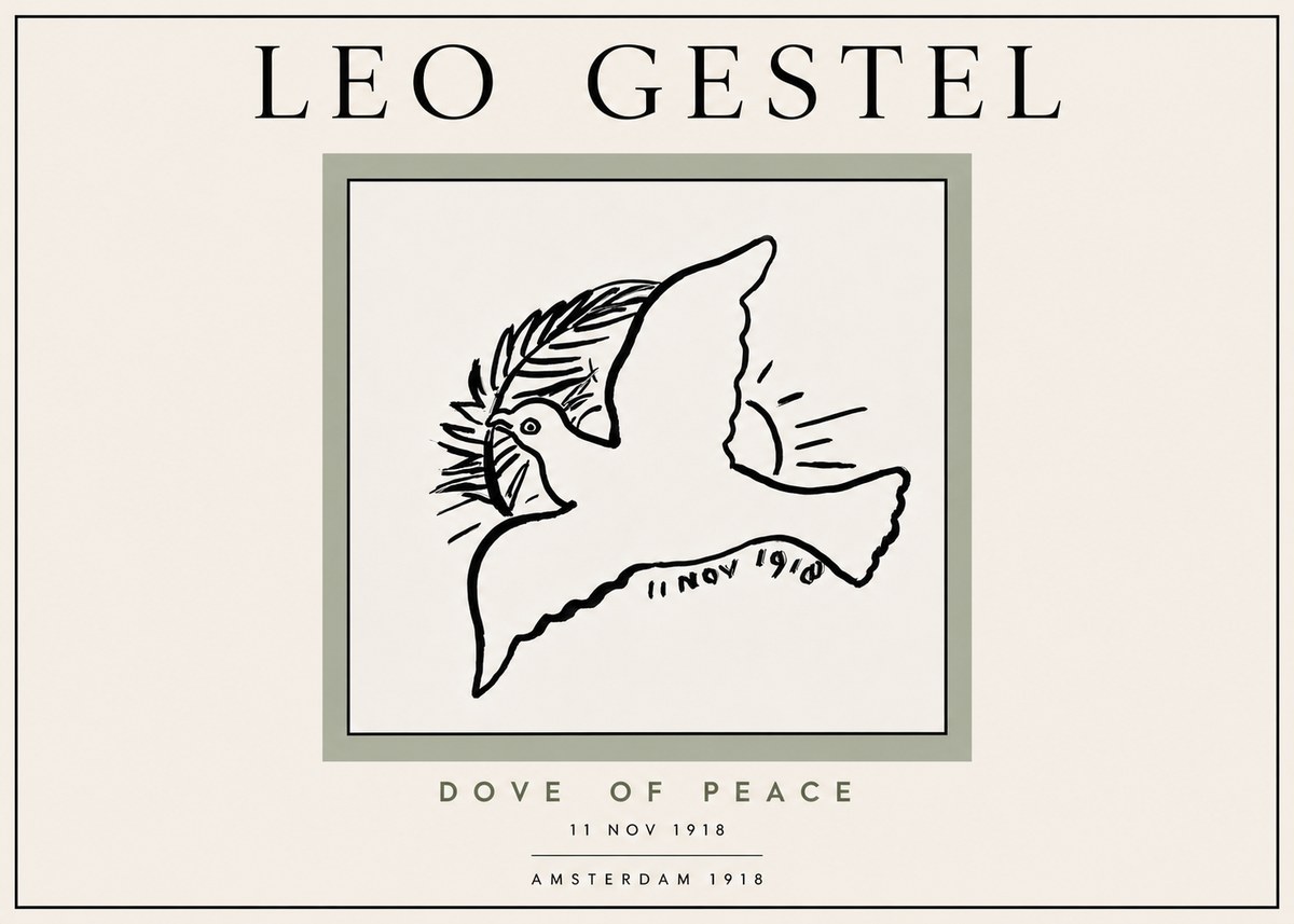 Leo Gestel Dove of Peace No6 - Póster