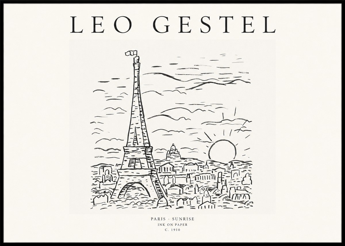 Leo Gestel Paris Sunrise No1 - Póster